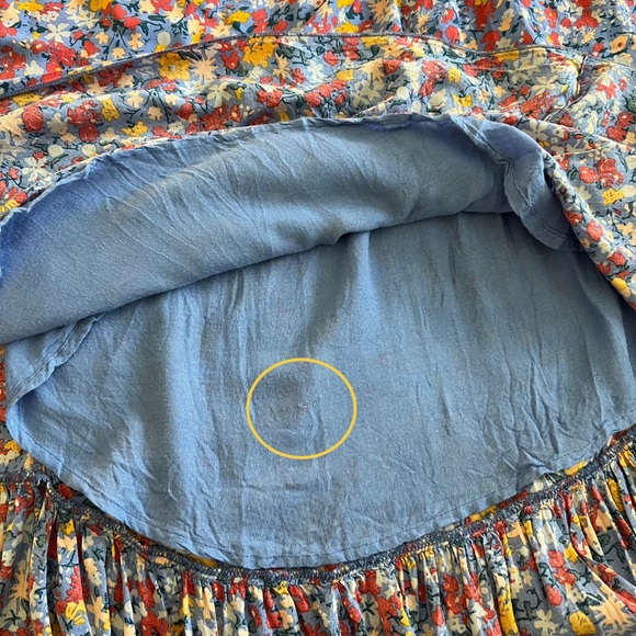 Free People Pretty Daze Maxi Skirt Floral Multicolor Pockets Flowy Boho Size S - Picture 7 of 12